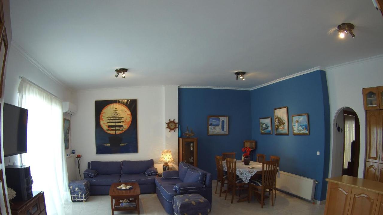 Blue & White Maisonette Over The Sea Near Sounio Sunion Exteriör bild